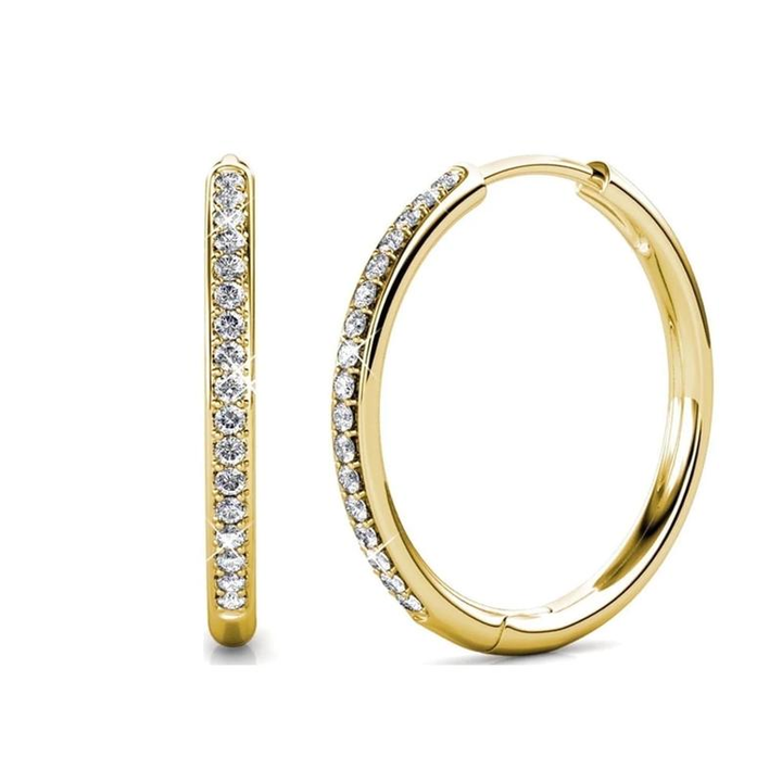 Sorel Pave Earrings | Gold