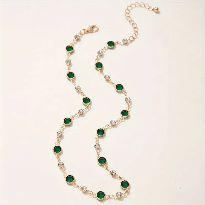 Emerald Green Pendant Necklace