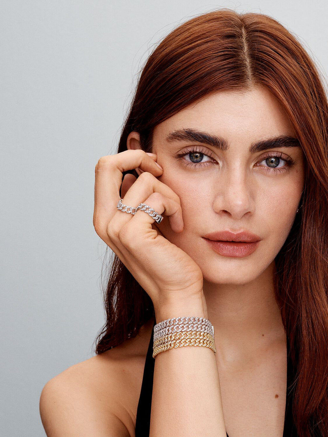 Moissanite Cuban Bracelet | Gold