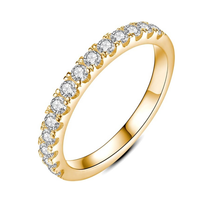 Moissanite Wedding Band | Gold