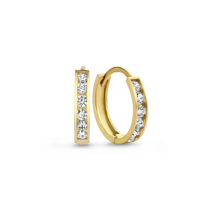 Brillane™ | 14K Gouden Stenen Oorbellen­set
