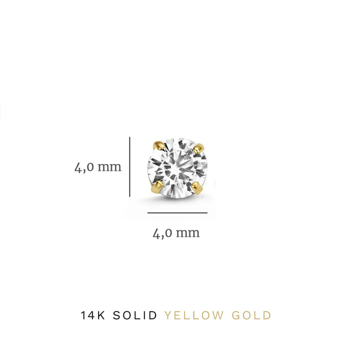 Brillane™ | 14K Gouden Stenen Oorbellen­set
