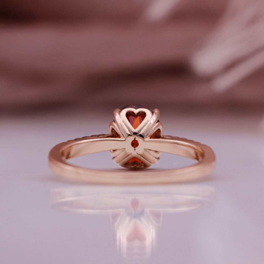 Cushion-Cut Moissanite Ring