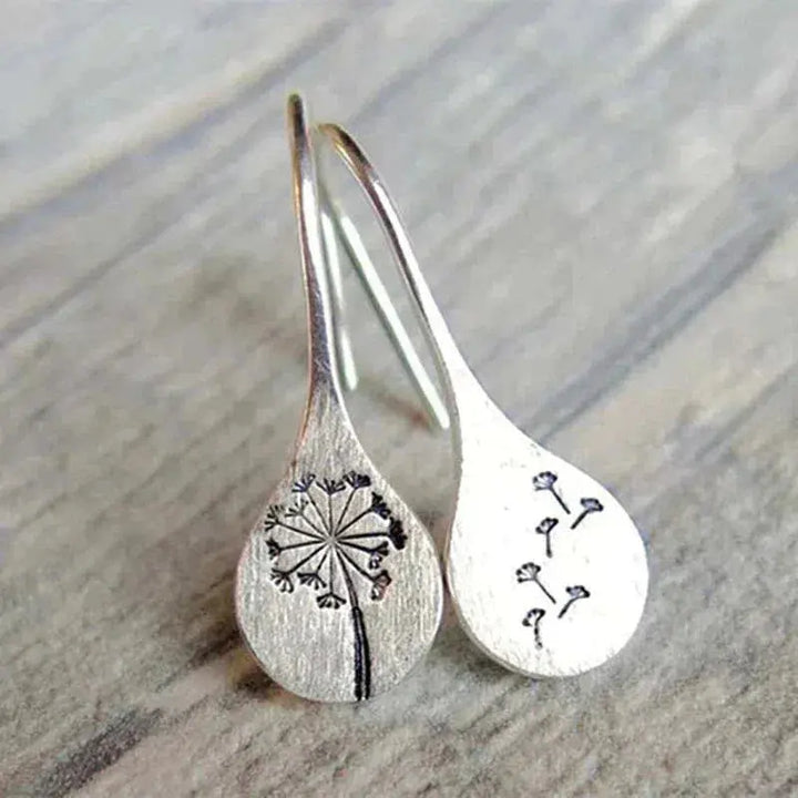 925 Sterling Silver Dandelion Earrings